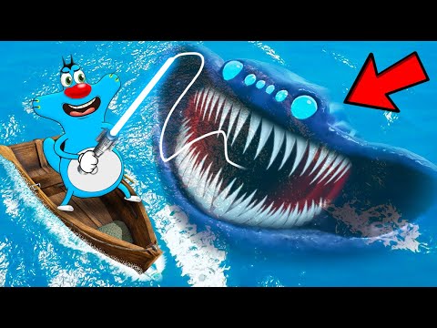 Roblox Oggy Cought El Gran Maja In Go Fishing With Jack