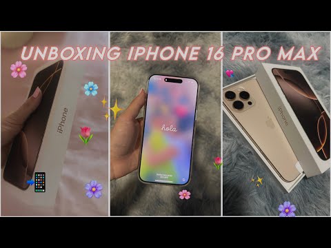 UNBOXING IPHONE 16 PRO MAX 📲🌸✨cambio de móvil!