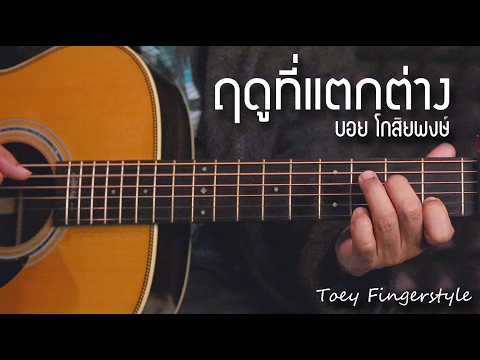 ฤดูที่แตกต่าง(feat. นภ พรชำนิ) - Boyd Kosiyabong Fingerstyle Guitar Cover (TAB)