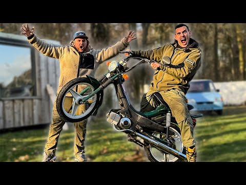 70km/h mit der MONSTER-MOFA! - Mattin testet Brians verrückte Fahrzeuge | Mattin