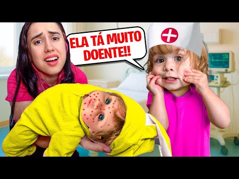 Levei a BEBÊ REBORN AO MÉDICO (fui atendida?) Pai Também Vloga