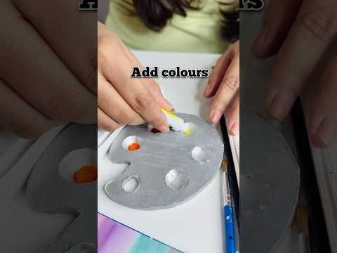DIY painting palette with expired medicine😱 #diy #shorts #youtubeshorts @itspriyanjalisingh