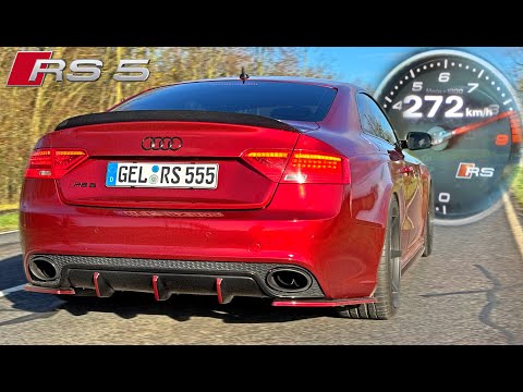 AUDI RS5 V8 // 0-100 100-200 *STRAIGHT PIPE SOUND* & POV