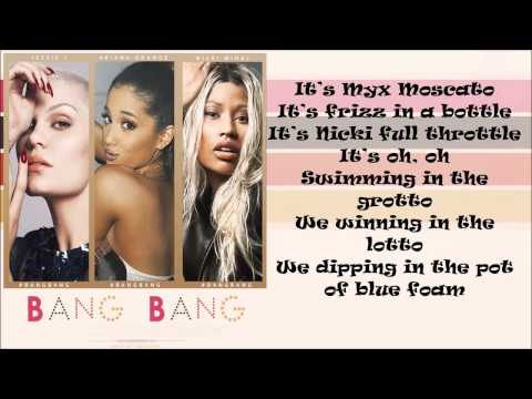 Jessie J Bang Bang Lyrics On Screen Ft Ariana Grande Nicki