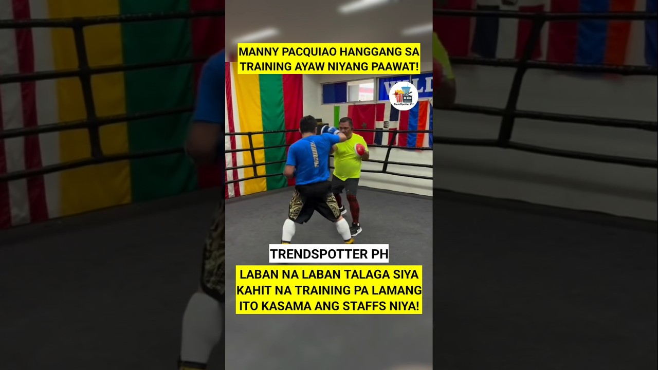 MANNY PACQUIAO HANGGANG SA TRAINING AYAW NIYANG PAAWAT! #mannypacquiao #jinkeepacquiao #shorts