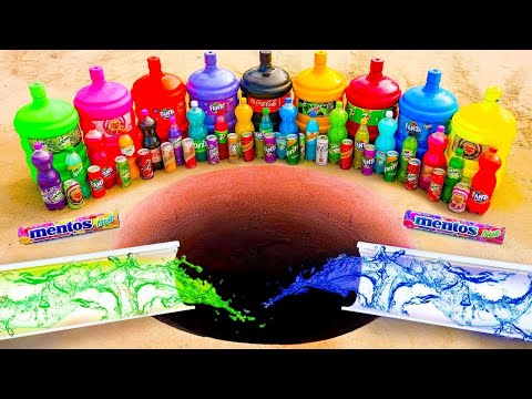 What Happens When You Mix Big Sodas with Mentos | Marble Run Race with Racing Cars