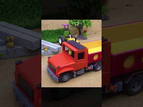 DIY Mini Bridge Science Project | Build a Concrete Mixer Truck, Bridge Construction Vehicle