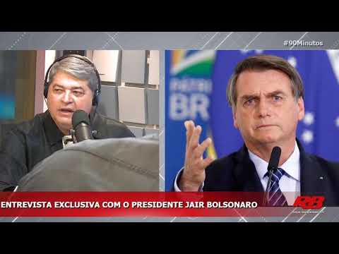 Presidente Jair Bolsonaro é entrevistado por Datena.