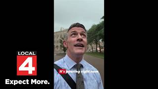 Local 4 anchor Ty Steele gives visual of severe storm