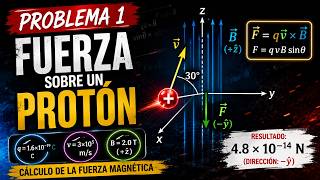 Electromagnetismo problema 1- Fuerza sobre un haz de protones