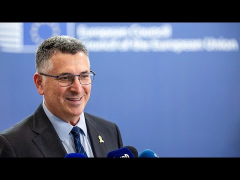 YouTube video thumbnail: Exclusive: Israel Has No Plans for Long-Term Control of Gaza, FM Sa'ar Tells Euronews