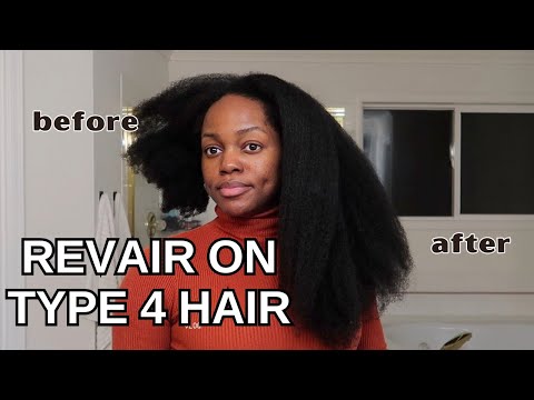 Stretching my Type 4 hair with REVAIR - FULL REVAIR REVIEW