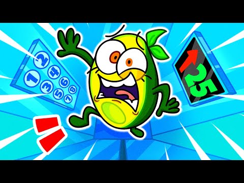 TRAPPED in a TINY ELEVATOR! 😱🥑 CRAZY Escape Challenge by Avocado Couple 🔐😂