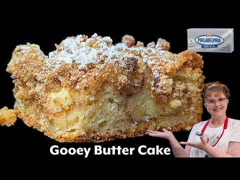 How to make a Gooey Butter Cake with a Cinnamon Crunch Cake Mix