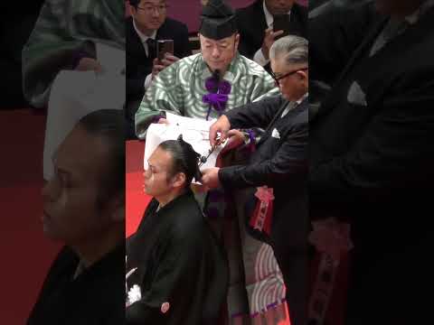貴景勝関に感謝を伝えるお父様【貴景勝断髪式】 #大相撲 #sumo #貴景勝断髪式