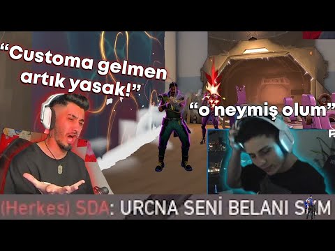 Yayıncılarla CUSTOM ama hepsini sinir krizine sokmak için oynuyorum /VALORANT/