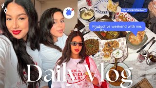 Girls Vlog , Trying a new Restaurant in Rabat , groceries…