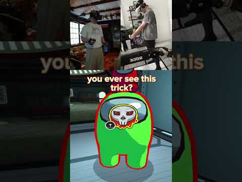 ludwig shows me a cool trick in among us vr
