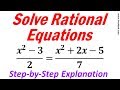 Quadratic and Rational Equations Concepts