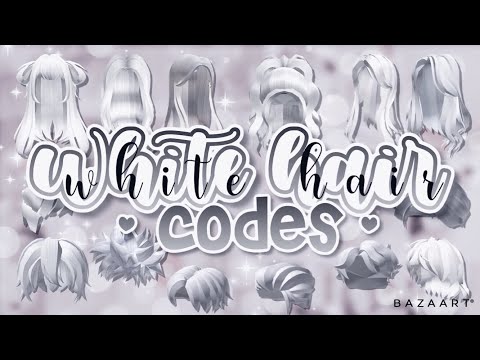 white roblox hair codes