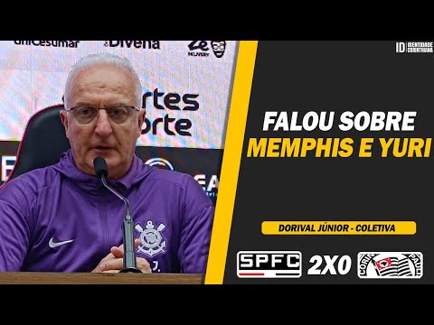 Dorival Júnior sobre as substituições, não retorno de Memphis para o banco e Yuri Alberto