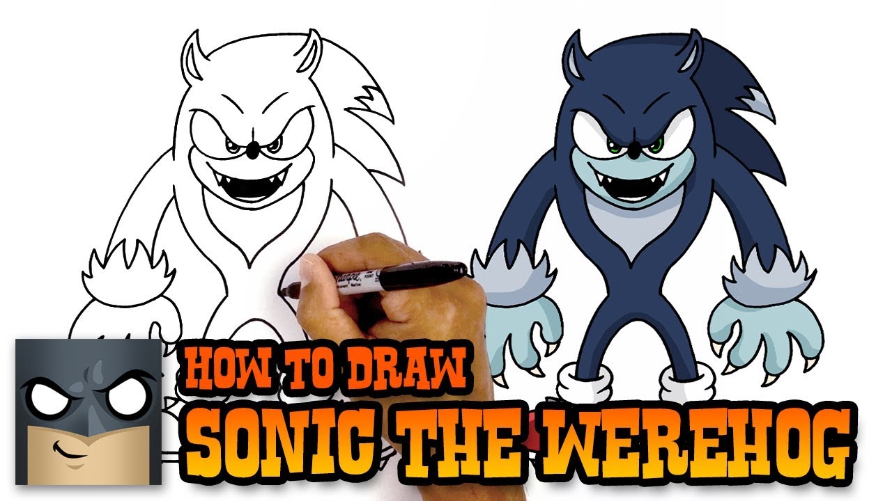 How to Draw Sonic the Werehog (Art Tutorial)