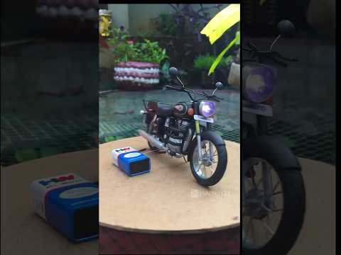 Any Royal Enfield Fans Here??!! handmade bike scale model.. #shorts #scalemodel