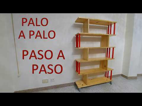 Así se hace una estantería vertical en casa