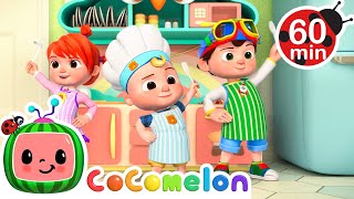 Play Kitchen Chaos! 😂 Dinner with JJ and Friends | Cocomelon | Party Playtime Nursery Rhymes