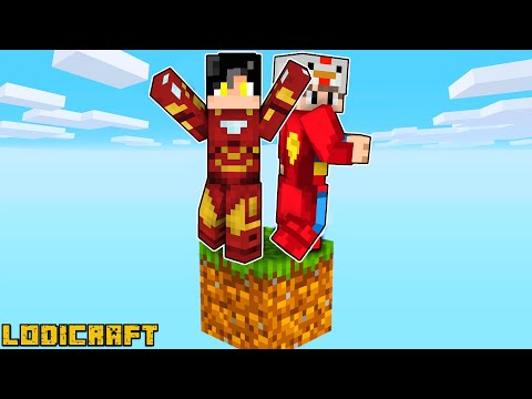 Minecraft, BUT we are SUPERHEROES in ONE BLOCK | Minecraft Tagalog