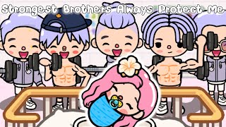 My 5 Strongest Brothers Always Protect Me 👧🏻💖Toca Life Story | Toca Boca