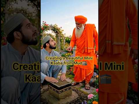 Creating a Beautiful Mini Kaaba from Mud๐| Handmade Kaaba Model #shorts #Kaaba #macca