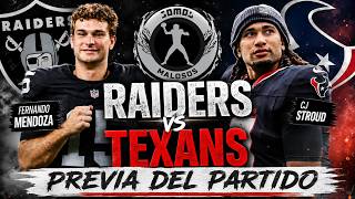 RAIDERS vs TEXANS: TODO LO QUE DEBES SABER ANTES DEL PARTIDO DE PRETEMPORADA