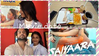 Movie date vlog❤️🌱|| #sainyaara || love story movie || @playboiadi @yrf