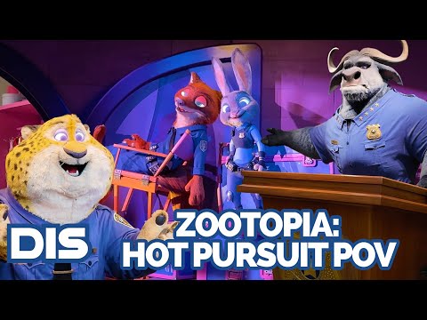 Zootopia: Hot Pursuit POV + Queue Animatronics | Shanghai Disneyland