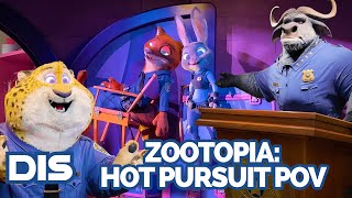 Zootopia: Hot Pursuit POV + Queue Animatronics | Shanghai Disneyland