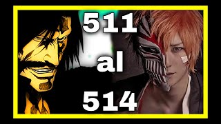 ⭐BLEACH manga resumido/511 al 514/ Manga narrado. Bleach guerra sangrienta capitulo 7🟢🔵🟡🔴🟣