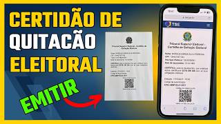 Como Emitir Certidão de Quitação Eleitoral no CELULAR ou PC - 2026