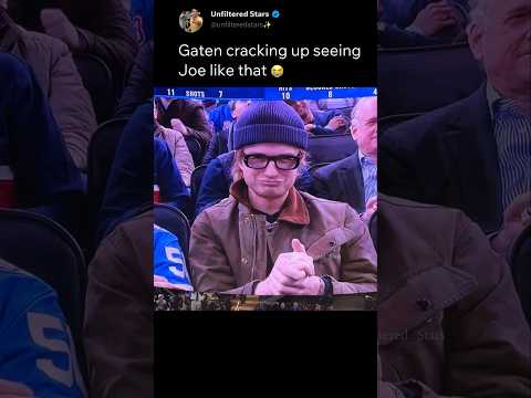 Gaten cracking up seeing Joe like that