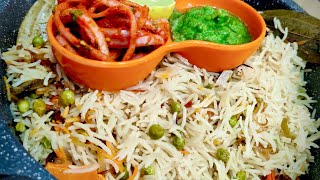 Khilekhile Chawal Wala Matar Pulao Biryani