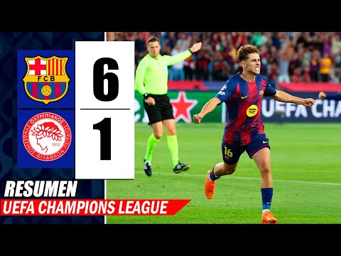 POLÉMICA EXPULSIÓN BARCELONA vs OLYMPIACOS 6-1 |  ¿ROBÓ en CHAMPIONS LEAGUE?