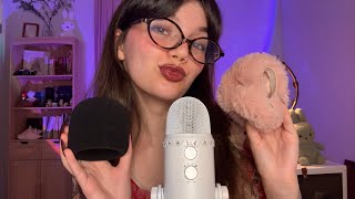 ASMR Slow and Gentle MIC TRIGGERS (Mic Scratching, Pumping/Swirling, Fluffy Cover, Cat Appearance)
