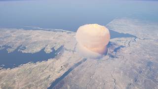 The True Scale of a 100 Megaton Nuke on New York in 3D