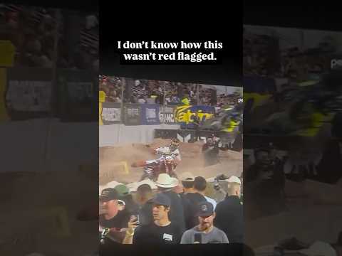 Deegan crash how in not Red flagged?