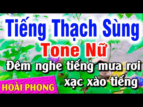 Karaoke Tiếng Thạch Sùng Tone Nữ (G#m) Nhạc Sống Phối Mới | Hoài Phong Organ