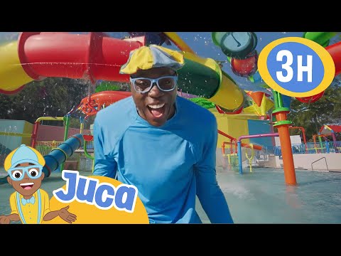 Juca curte um dia no parque aquático🌊🤽 | HORA DO JUCA BRASIL! | Vídeos Educativos para Crianças