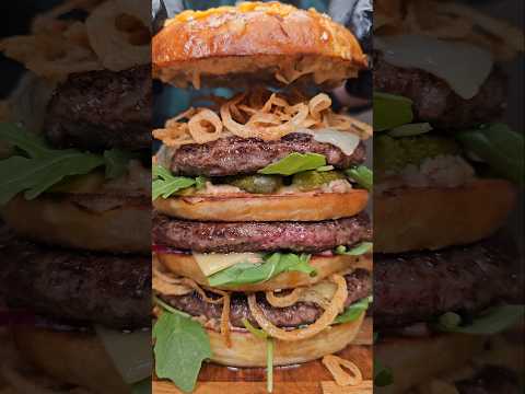 Three Tiered Big Macs That Are Truly Towering!🍔 #shorts #bigmac #protein #macdonalds