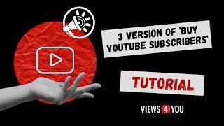Buy YouTube Subscribers - Packages of Views4You