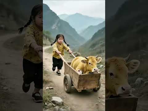 Everything has spirituality, all things have spirituality, touching scene, cows and animals also