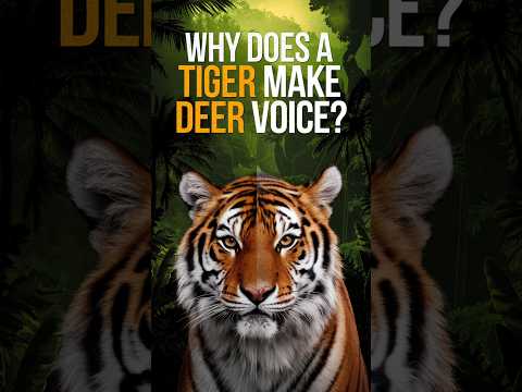 Why does a tiger make deer voice?#shorts #animals